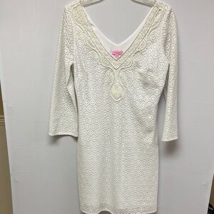 Lilly Pulitzer Alden Lace Dress Women’s White Size Medium